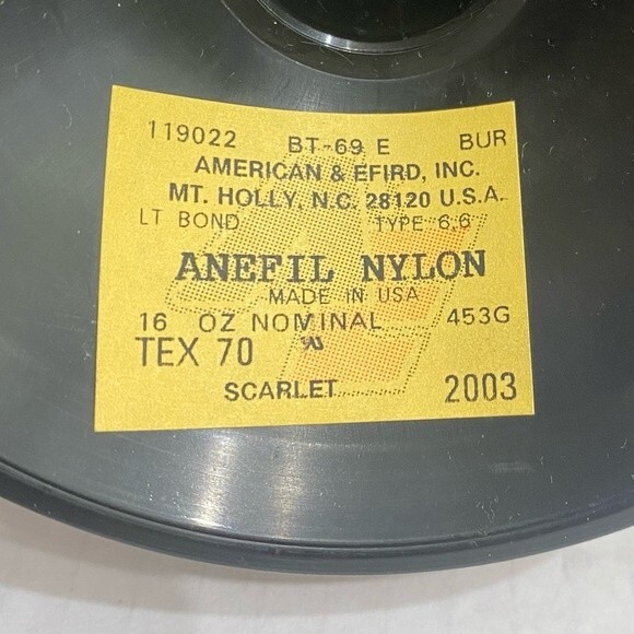 American & Efird BT69 1lb Anefil Nylon Tex70- Scarlet - Picture 3 of 3